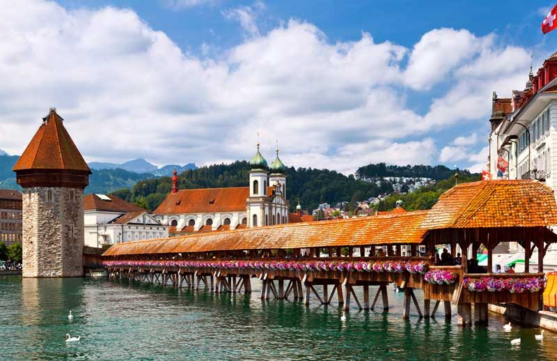 Chapel Bridge in Lucerne.