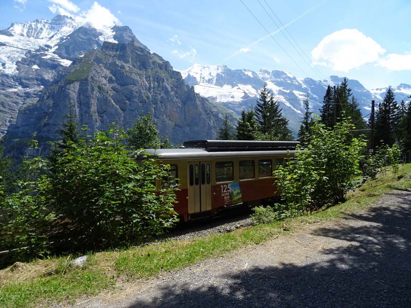 Grutschalp to Murren train