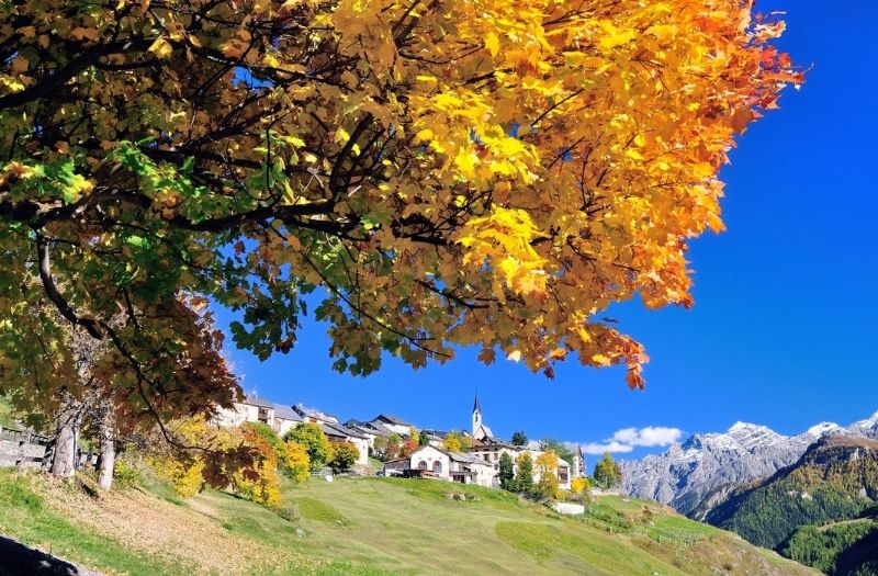 The village of Guarda in Switzerland's Lower Engadine.