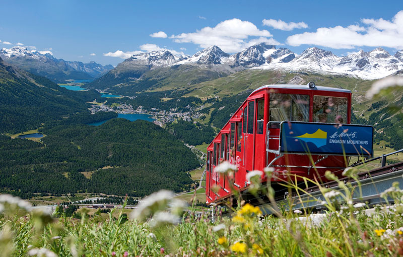 St Moritz funicular