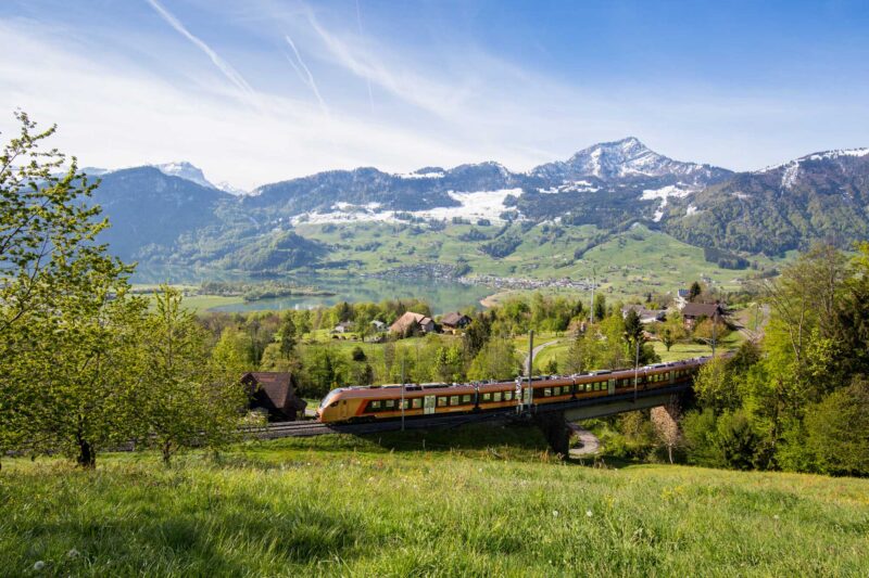Voralpen Express train in Switzerland